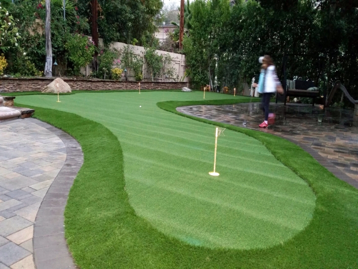 Golf Putting Greens Grey Forest Texas Synthetic Turf Back