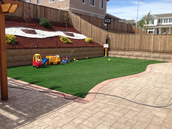Plastic Grass Pleasanton, Texas Playground, Backyard Ideas